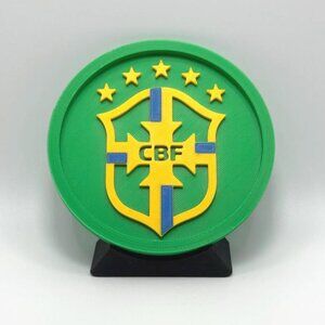 Brazil Soccer Team Coasters | Set of 4 | BRA Fans Gifts | World Cup Soccer Gifts